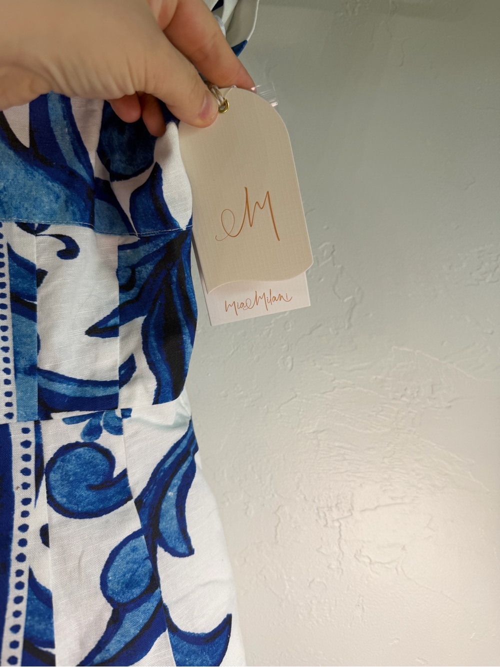 Mia Milani Maegan mini dress in sapphire/white zayna sz xs - Picture 5 of 9